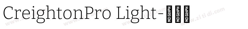 CreightonPro Light字体转换